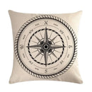 Axyaa Nautical Series Pillowcase for Home Sofa Living Room Decor