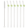 Axyaa Glass Straws: Reusable Transparent Drinking Straws for Tea, Coffee, and Cocktails