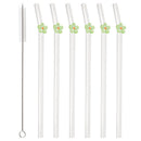 Axyaa Glass Straws: Reusable Transparent Drinking Straws for Tea, Coffee, and Cocktails