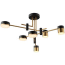 Axyaa Sputnik Chandelier Pendant Light 8-Light Three-Color Dimming Luxury Nordic Modern Lighting