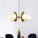 Axyaa Glass Ball Chandelier for Living Room and Dining Table