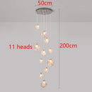Axyaa Nordic LED Chandelier Modern Irregular Lampshade Living Room Decor