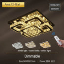 Axyaa Stainless Steel Crystal Ceiling Light - Modern Minimalist, Luxurious High-End Living Room Light