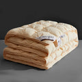 Axyaa 2024 3D Twisted Flower 95 White Goose Down Winter Quilt Core.