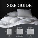 Axyaa King Size Cotton Comforter, Hypoallergenic Goose Down Blend, Hotel Luxury Duvet Insert