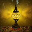 Axyaa Vintage Turkish Mosaic Table Lamp Handcrafted Art Deco Bedside Night Light