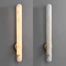 Axyaa Marble Wall Lamp: Luxury Copper Lighting for Living Room, Bedroom, and Corridor