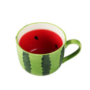Axyaa Cartoon Watermelon Fruit Ceramic Mug - Cute Breakfast Office Coffee Cup