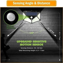 Axyaa Solar Wall Lights: 100 LED Motion Sensor Outdoor Garden Lamp