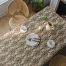 Axya American Floral Jacquard Bohemian Table Cloth - Thick, Stylish Table Cover