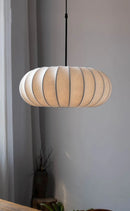 Axyaa Handmade Silk Pumpkin Pendant Lamps - Wabi-sabi Style Lighting