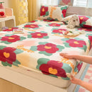 Axyaa Cartoon Fish Printed Cotton Fitted Bed Sheet - Single/Queen/King Sizes