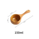 Axyaa Natural Wood Large Spoon for Ramen and Rice - Kitchen Essential