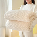 Axyaa Cotton Fleece Jacquard Massage Blanket