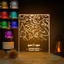 Axyaa Personalized Constellation Chart Lamp for Couples MOM DAD LOVE Family Birthday Gift