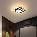 Axyaa LED Ceiling Light - Modern 2-Ring Design for Indoor Lighting Fixtures