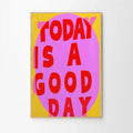 Retro Today Is A Good Day Canvas Posters by Axyaa for Modern Home Decor
