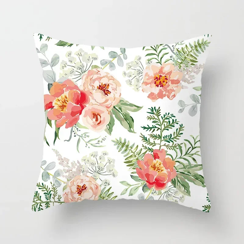 Axyaa Rose Flowers Cushion Cover 45*45cm Home Decor Sofa Car Pillow Cover