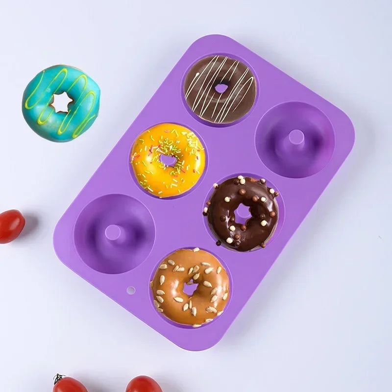Silicone Donut Mold Cupcake Mould Baking Tool, Axyaa Bakeware Kitchen Accessories