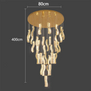 Axyaa Crystal Chandelier Pendant Light for Living and Dining Room Lighting