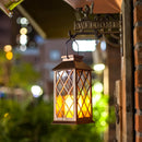 Axyaa Solar Lantern: Decorative Outdoor Candle Lamp with Auto On/Off - Waterproof Garden/Patio Decor
