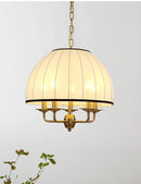 Axyaa Cream Pendant Light: Neoclassical LED Nordic Hanging Lamp for Home and Restaurant
