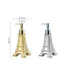 Axya Eiffel Tower Ceramic Lotion Soap Dispenser Hand Pump Bathroom Storage Set