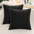 Axyaa Linen Chenille Pillow Case 50x50cm Sofa Bed Car Decorative Cushion Cover
