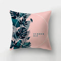 Axyaa Geometric Leaves Pillowcase 45x45cm Home Sofa Decoration