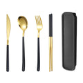 Axyaa Stainless Steel Tableware Set for Students on the Go
