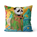 Axyaa Panda Print Cushion Cover - Super Soft Chinese Style Pillowcase - Home Decor Pillow