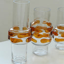 Axyaa Clear Glass Bubble Vase for Floral Arrangement