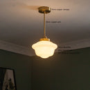 Axyaa 30cm Glass LED Pendant Lights with Copper Socket for Modern Interiors