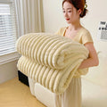 Axyaa Cozy Flannel Fleece Blanket, Luxurious Sofa Bed Cover, Soft & Warm Home Travel Essential
