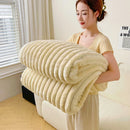 Axyaa Cozy Flannel Fleece Blanket, Luxurious Sofa Bed Cover, Soft & Warm Home Travel Essential