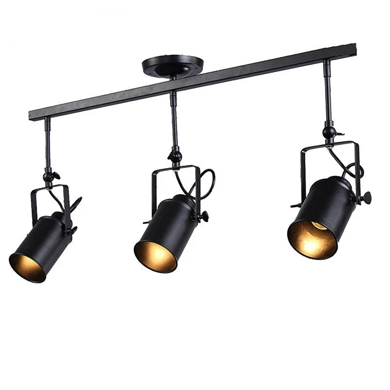 Axyaa Retro Industrial Ceiling Pendant Light Rotation E27 Spotlight for Home and Bar