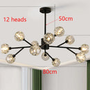 Axyaa Crystal Chandelier for Living Room Bedroom Dining Room Lighting