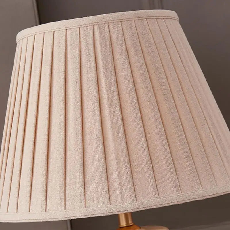 Axyaa Retro Ceramic Table Lamp with Remote Control for Bedroom and Living Room