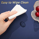 Axyaa Faux Leather Oval Placemats Set of 2 - Waterproof Double-Sided Table Mats