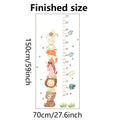 Nordic Animal Height Measure Wall Stickers for Kids Room by Axyaa