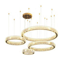 Axyaa Nordic Crystal Chandelier: Luxury Gold/Chromium Suspension Lamp