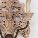 Axyaa Antique Carved Wood Wall Lamp for Living Room, Dining Room, Bedroom & More