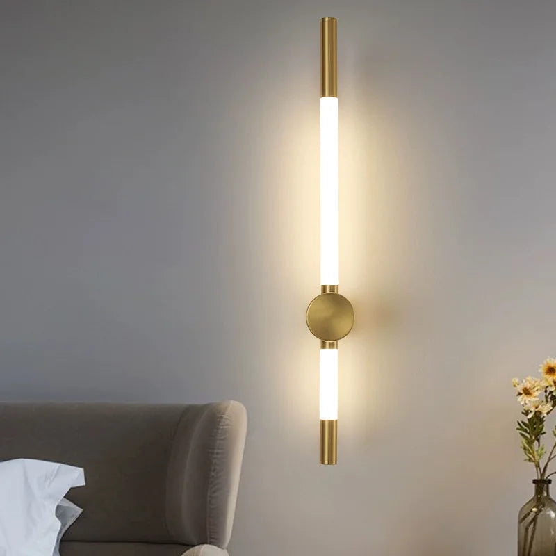 Axyaa Vertical Slim Indoor Wall Sconce Light Fixture