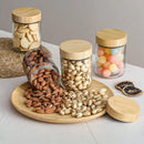 Axyaa Glass Overnight Oats Containers - Airtight Wide Mouth Mason Salad Jars