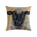 Axyaa Cotton Linen Cushion Cover Sheep Cow Home Decor Throw Pillowcase