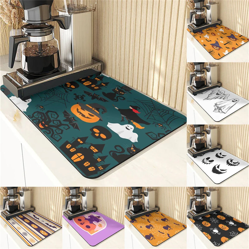 Axyaa Halloween Pumpkin Table Mouse Pad Set