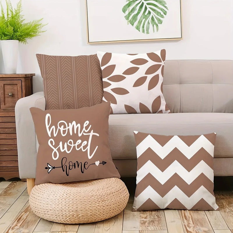 Axyaa Geometric Printed Pillowcase: Modern Minimalist Room Decoration