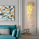 Axyaa Gold Luxury Rain Drop Wall Light for Elegant Living Room Decor