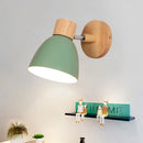 Axyaa Nordic Wood LED Wall Light - Modern Minimalist Sconce Fixture
