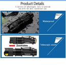 Axya Tactical Flashlight: Portable LED Camping Light Waterproof with 3 Modes